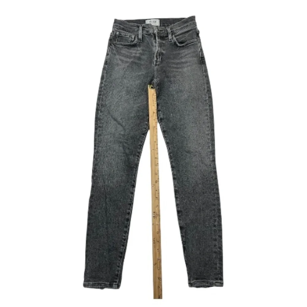 Agolde Pinch Waist Skinny High Waist in Grey Jeans Denim